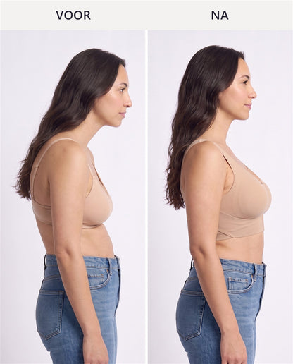 SecondSkin Posture BH, houding voor en na
